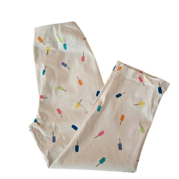 Lulu B Womens Popsicle Print White Pull On Capri Pant Size 6 - Picture 5 of 11